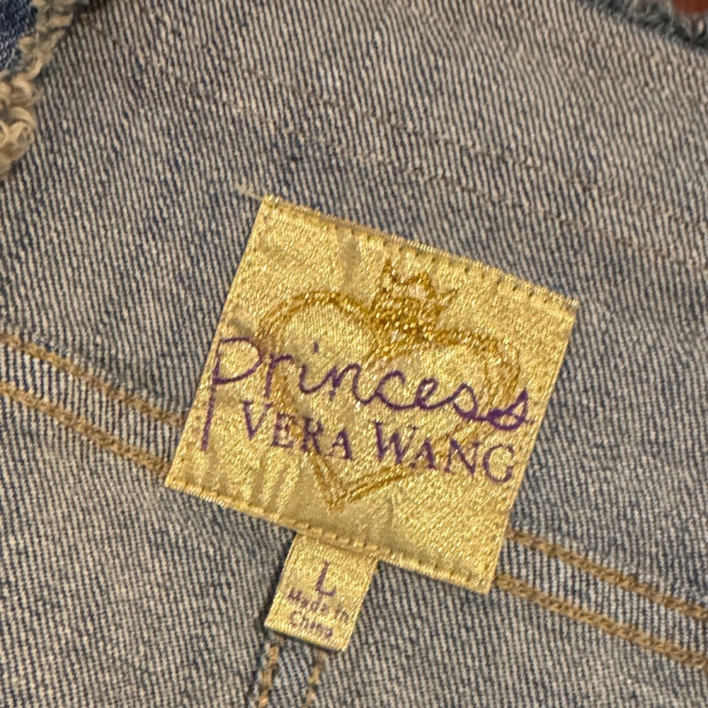 Princess Vera Wang Blue Denim Jacket with Pearl Accents - Picture 2 of 5